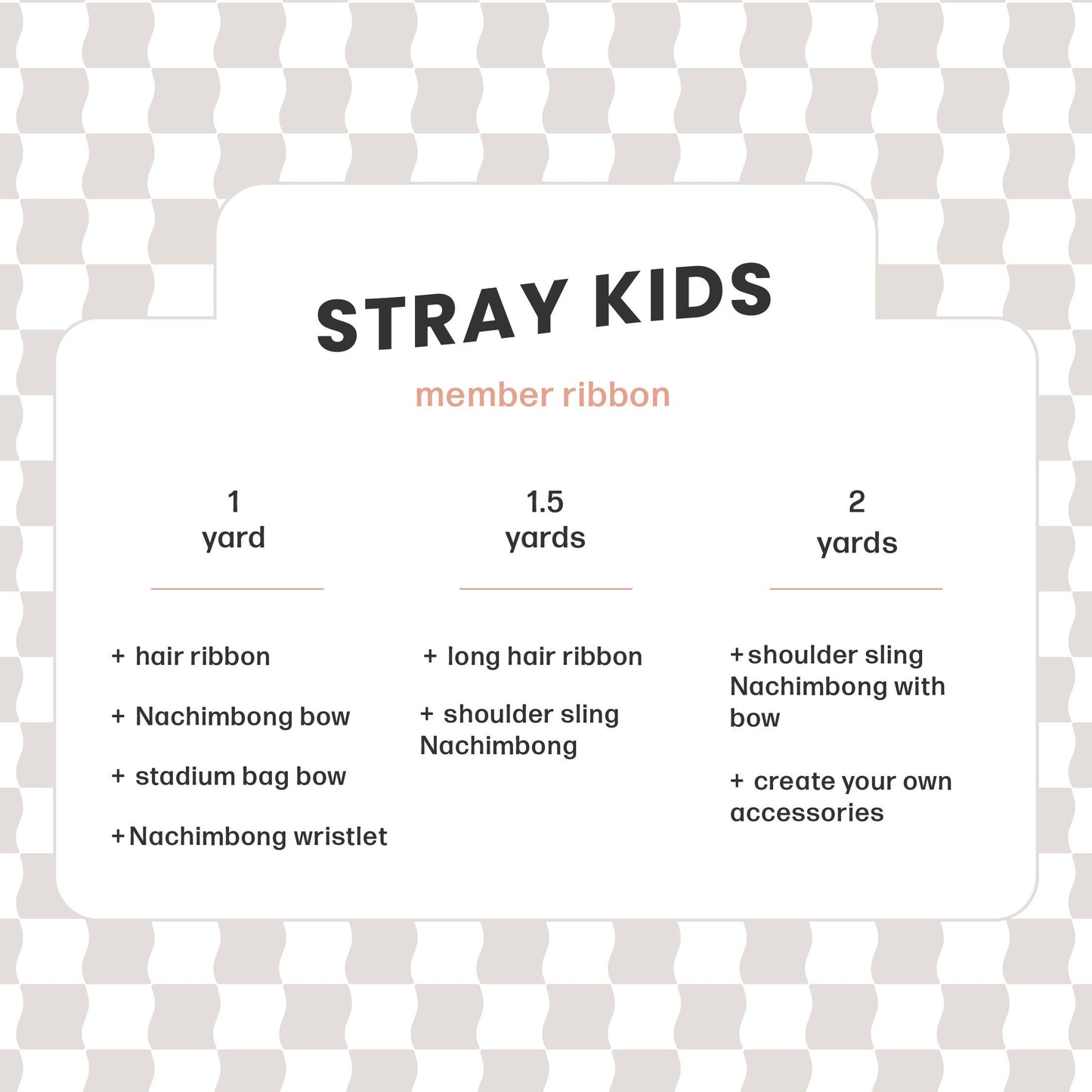 STRAY KIDS Member Ribbon