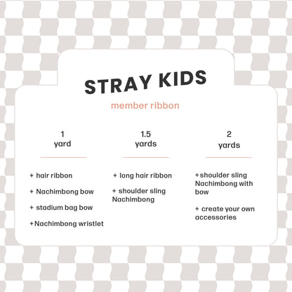 STRAY KIDS Member Ribbon