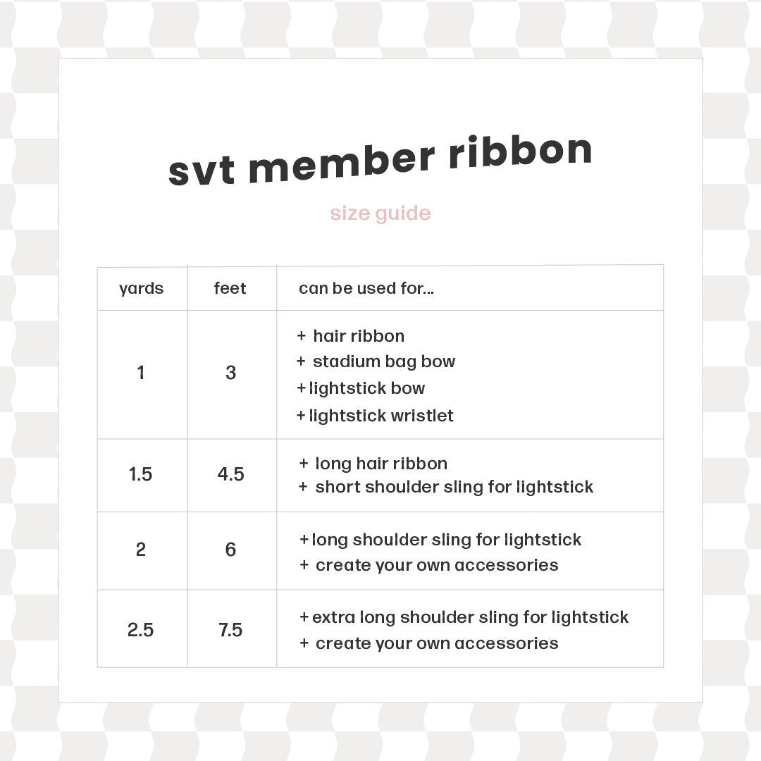 SEVENTEEN Member Ribbon
