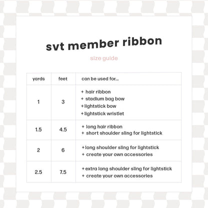 SEVENTEEN Member Ribbon